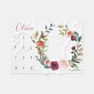 Tillväxtbogserare - blommor för fleecefilt