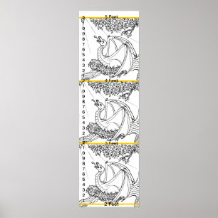 Tillväxtdiagram - Dragon i Träd Poster