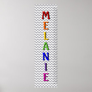 Tillväxtdiagram för Chevron Seven Brev Namn Poster