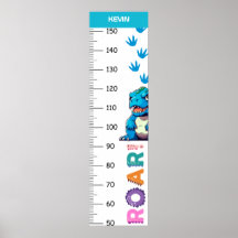 Tillväxtdiagram för cute-dinosaurier