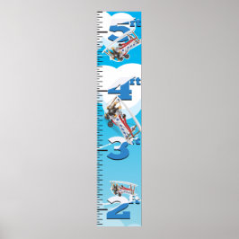 Tillväxtdiagram för Flygplan Poster