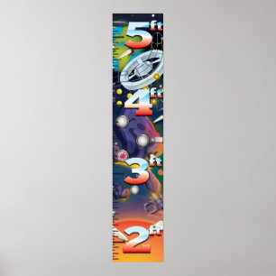 Tillväxtdiagram för toppen Space Pinball Maskin. Poster