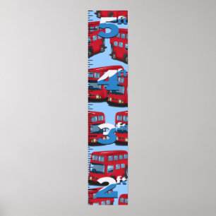 Tillväxtdiagram i London Buss. Poster