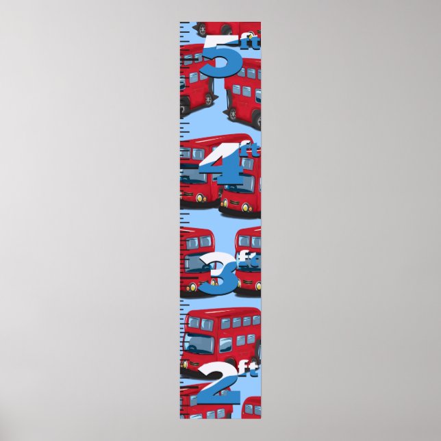 Tillväxtdiagram i London Buss. Poster (Framsidan)