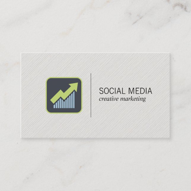 Tillväxtikon | Social Media Marknadsföring Visitkort (Framsida)