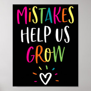 Tillväxtmentet Positive Back to school Teacher St Poster