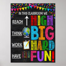Tillväxtmindset Classroom Poster