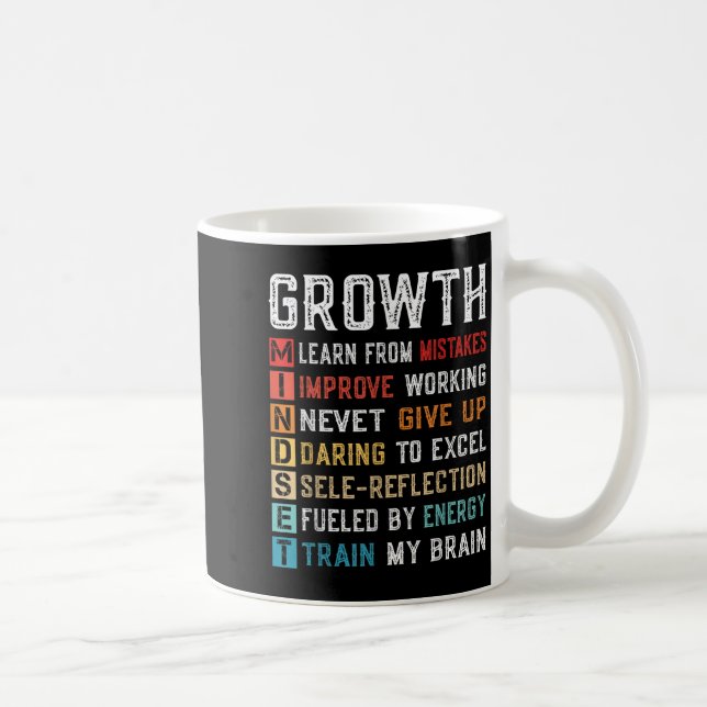 Tillväxtmindset Definition Motivational Self Confi Kaffemugg (Höger)