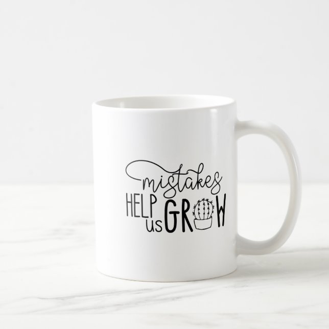 Tillväxttankar Lärarfel Hjälper Oss Växa Män K Kaffemugg (Höger)