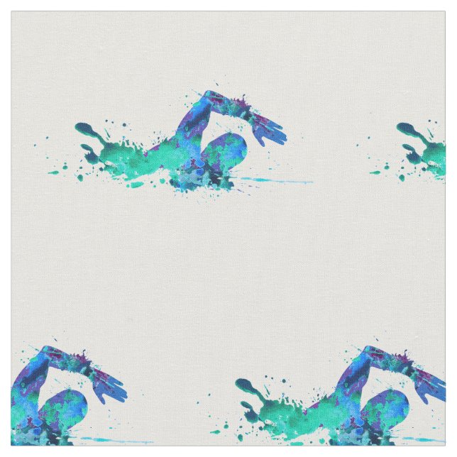 Tillverka mönstersimmaren tyg (Närbild)