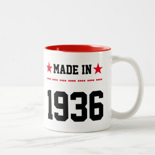 Tillverkad 1936 Två-Tonad mugg