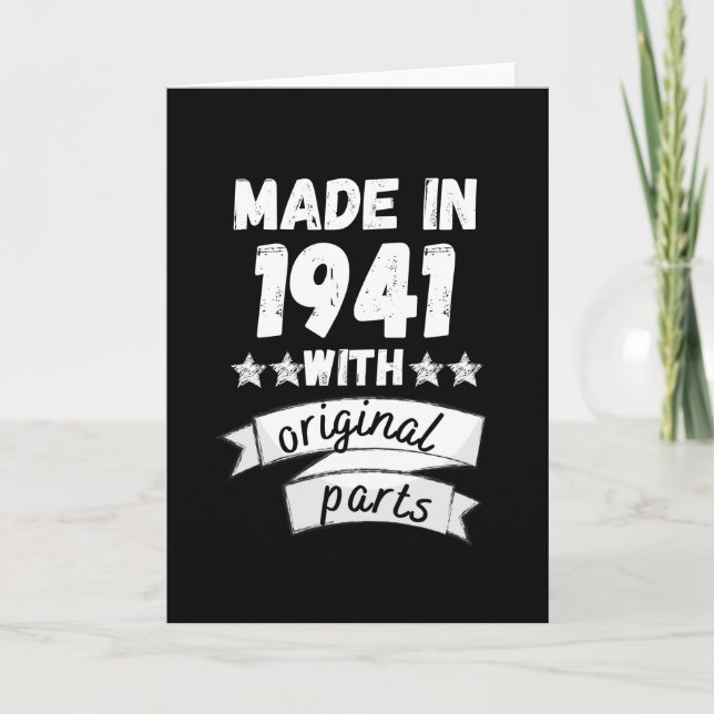 tillverkad 1941 med originaldelar, kort (Framsida)