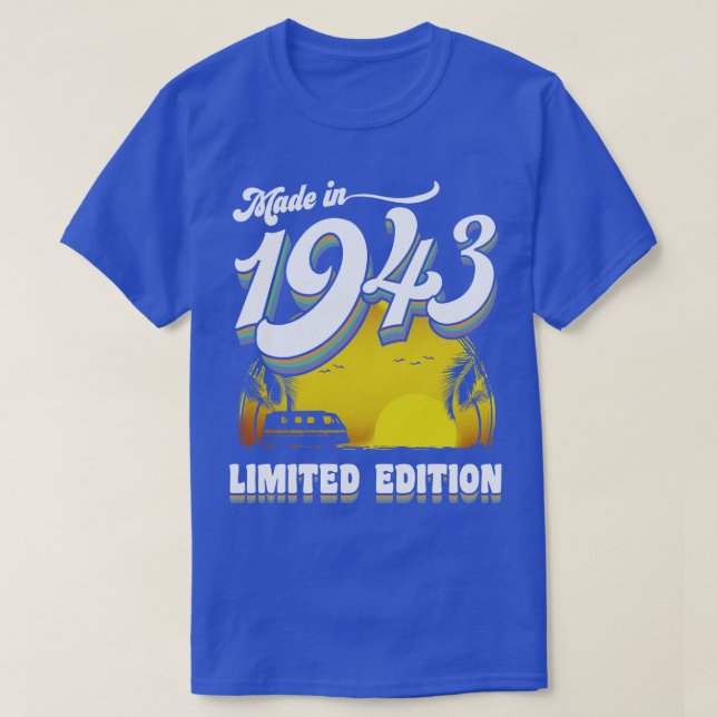 Tillverkad 1943 80:e födelsedagsgåva 80 år gammal  t shirt (Design framsida)