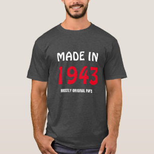 "Tillverkad 1943, mest originaldelar" Tröja