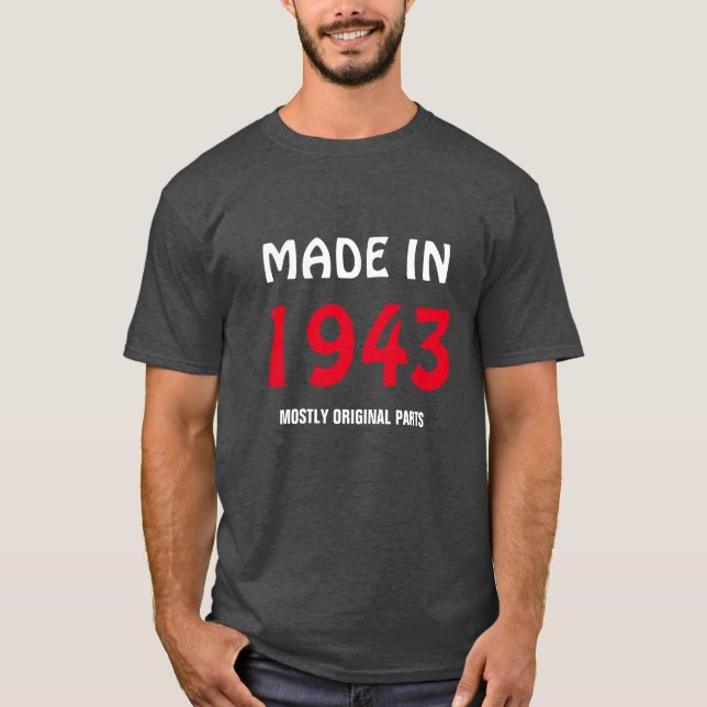 "Tillverkad 1943, mest originaldelar" Tröja (Framsida)