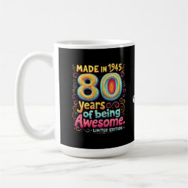 Tillverkad 1945, 80 år av Vara Fantastisk Kaffemugg