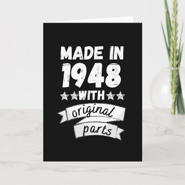 tillverkad 1948 med originaldelar, kort (Framsida)