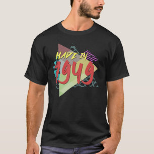 Tillverkad 1949 74:e födelsedagen under 74 år gamm t shirt