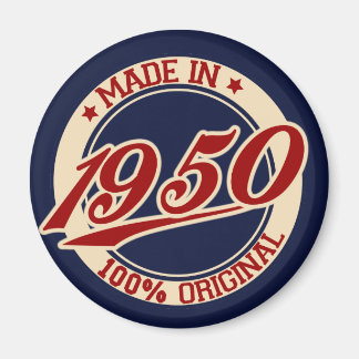 Tillverkad 1950 magnet