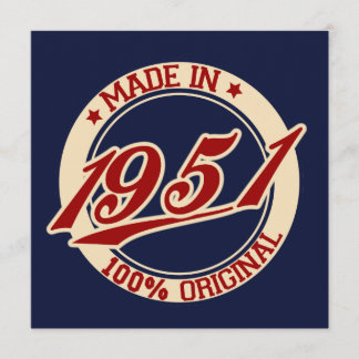 Tillverkad 1951 kort