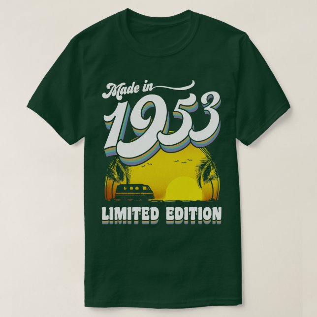 Tillverkad 1953 70:e födelsedagsgåva 70 år gammal  t shirt (Design framsida)