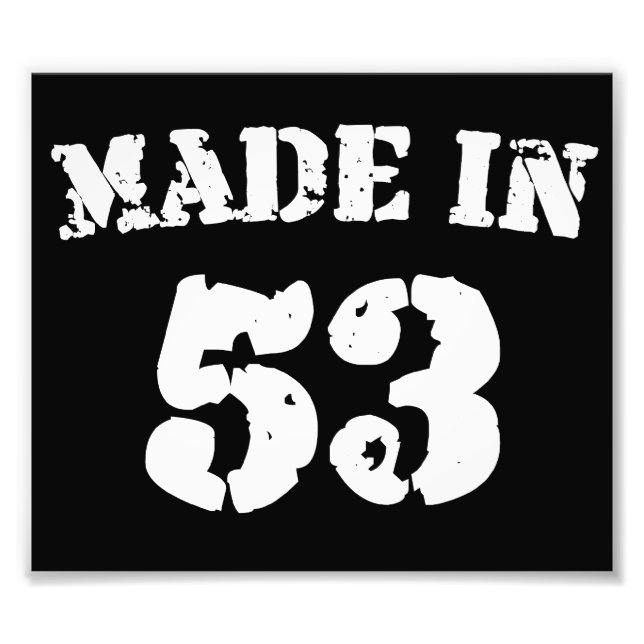 Tillverkad 1953 fototryck (Framsidan)