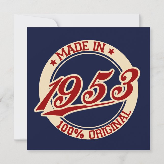 Tillverkad 1953 kort (Framsida)