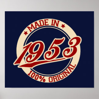 Tillverkad 1953 poster