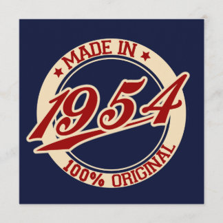 Tillverkad 1954 kort