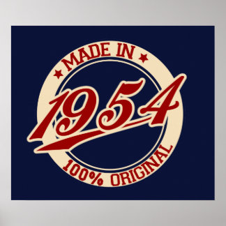 Tillverkad 1954 poster