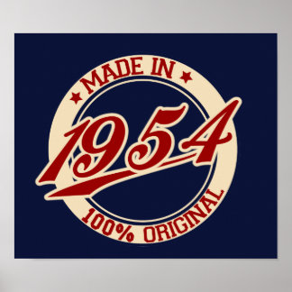 Tillverkad 1954 poster