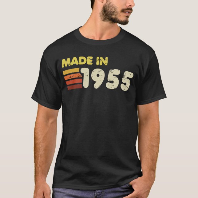 Tillverkad 1955 70:e födelsedagen t shirt (Framsida)