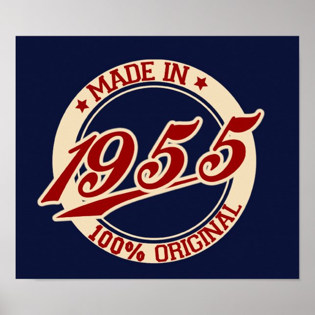 Tillverkad 1955 poster (Framsidan)