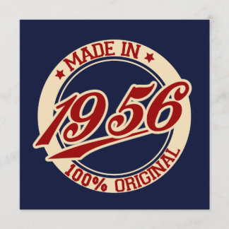 Tillverkad 1956 kort