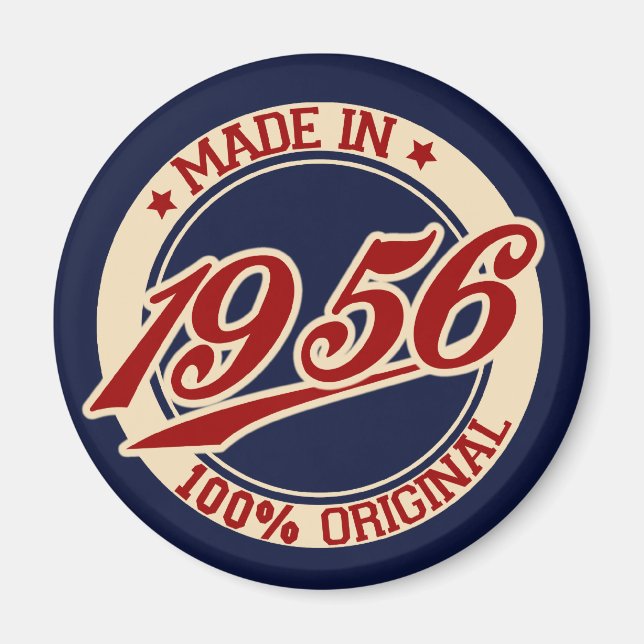 Tillverkad 1956 magnet (Framsidan)