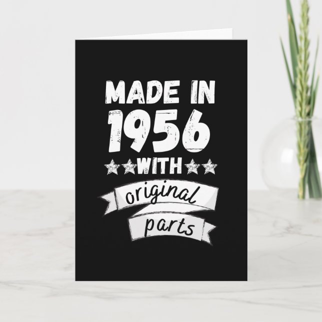 tillverkad 1956 med originaldelar, kort (Framsida)