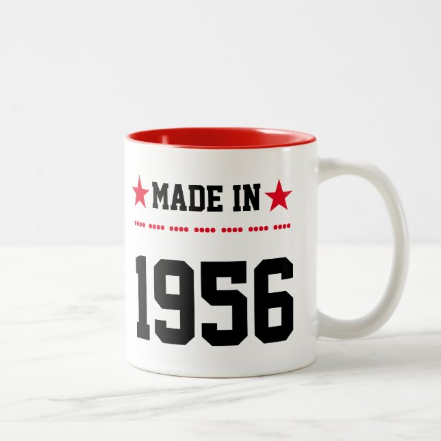 Tillverkad 1956 Två-Tonad mugg (Höger)
