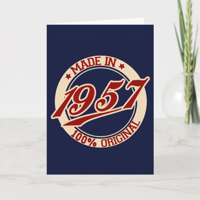 Tillverkad 1957 kort (Framsida)