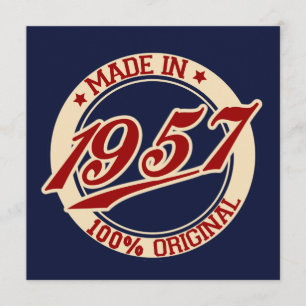 Tillverkad 1957 kort