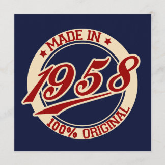 Tillverkad 1958 kort