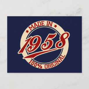 Tillverkad 1958 vykort
