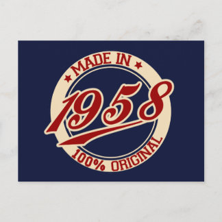 Tillverkad 1958 vykort