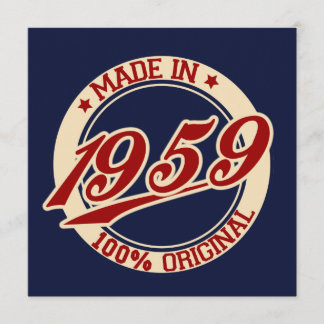 Tillverkad 1959 kort