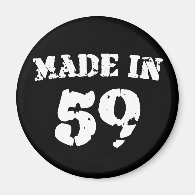 Tillverkad 1959 magnet (Framsidan)