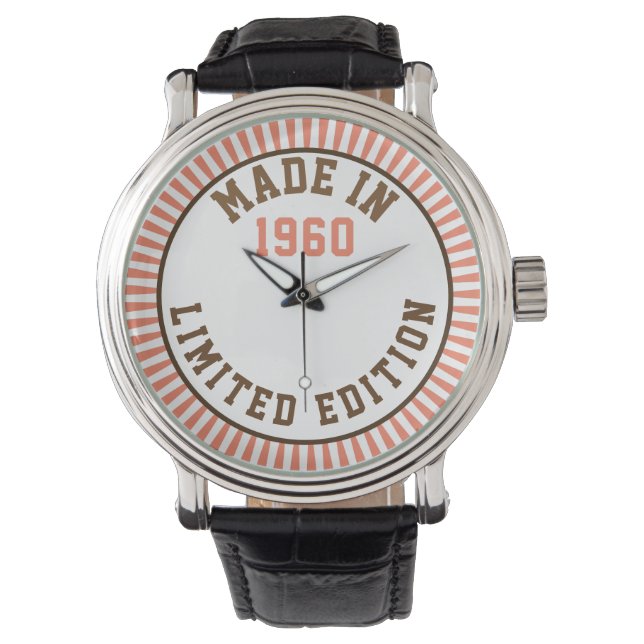 Tillverkad 1960 armbandsur (Framsida)