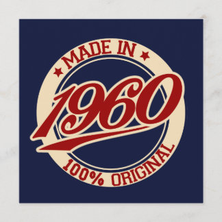 Tillverkad 1960 kort