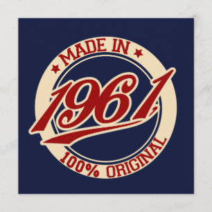 Tillverkad 1961 kort
