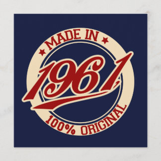 Tillverkad 1961 kort
