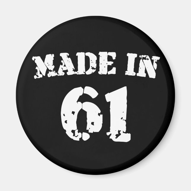 Tillverkad 1961 magnet (Framsidan)