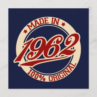 Tillverkad 1962 kort